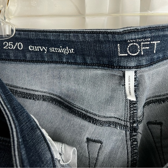 Loft Jeans Women’s Curvy Straight size 25/0 - Picture 4 of 4